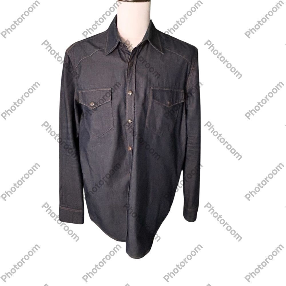 Givenchy rare denim shirt from runway size Large, Preowned flaw